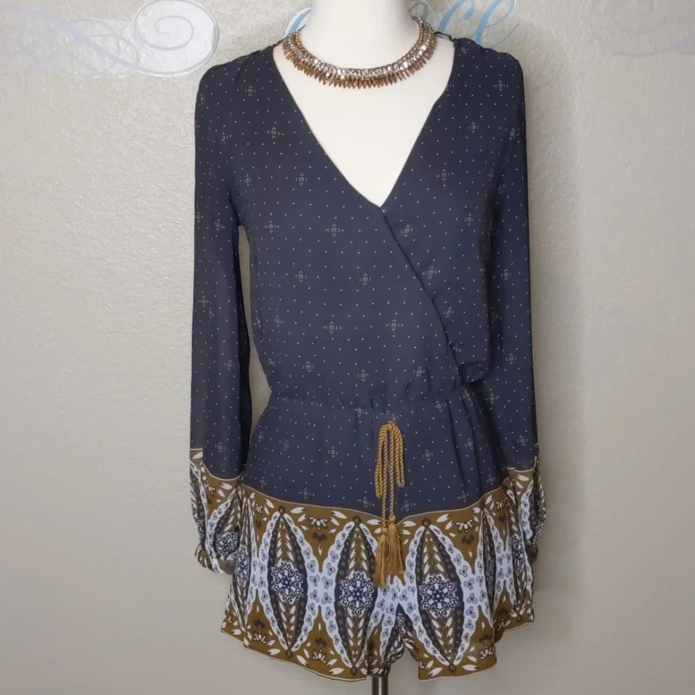 Japna Romper Black with Print Size Small